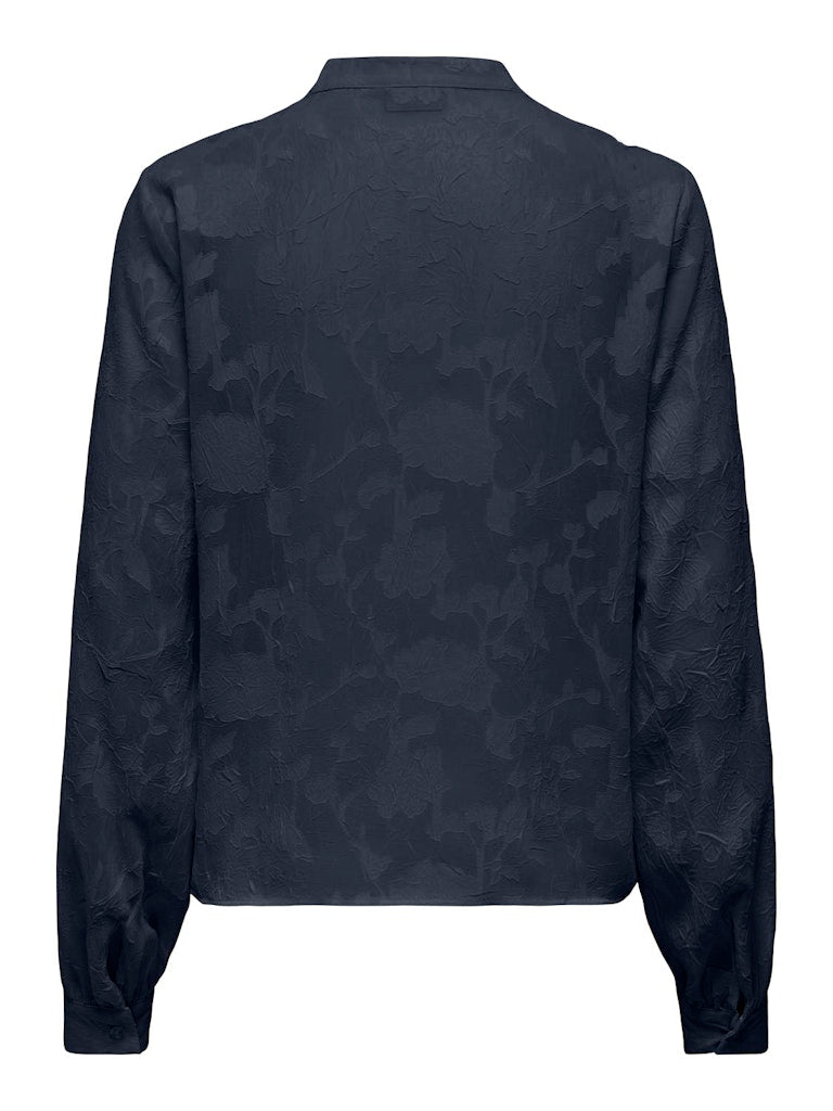 Jdygrace L/s V-neck Shirt Wvn - Navy