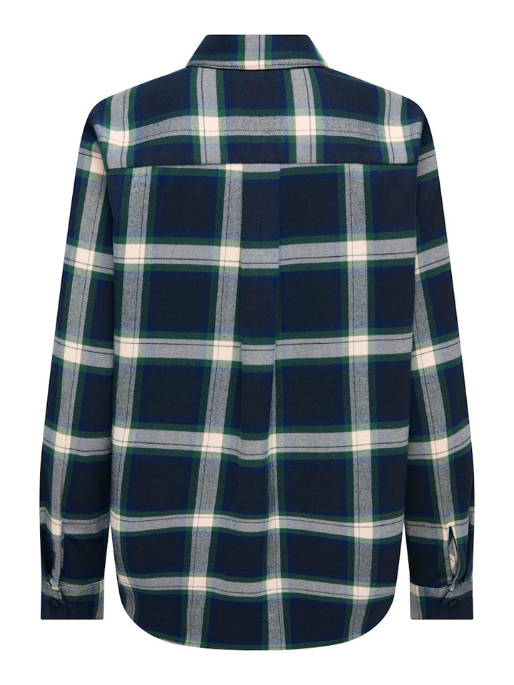 Onlwren Check Shirt - Blauw Dessin
