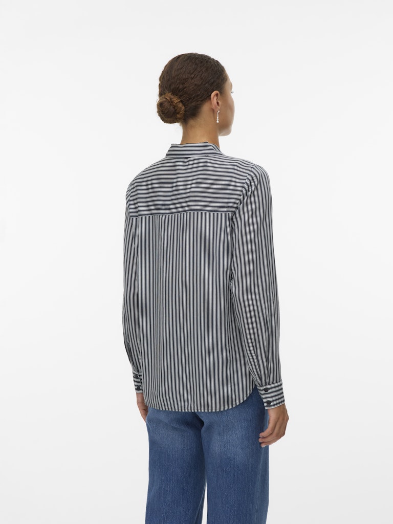 Vmbumpy L/s Basic Shirt Wvn Ga Noos - Blauw Dessin