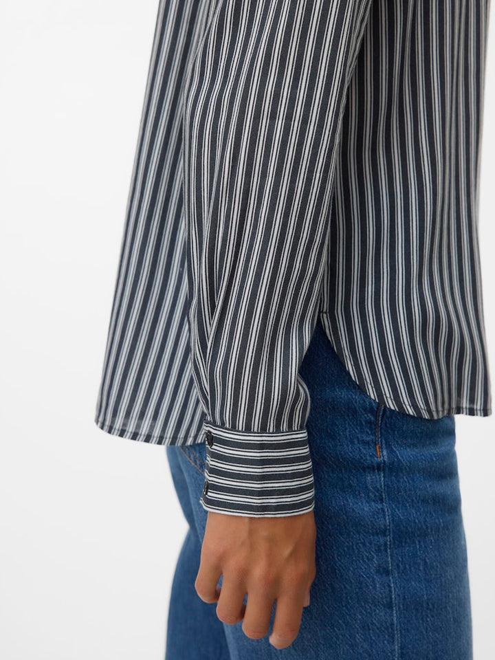 Vmbumpy L/s Basic Shirt Wvn Ga Noos - Blauw Dessin