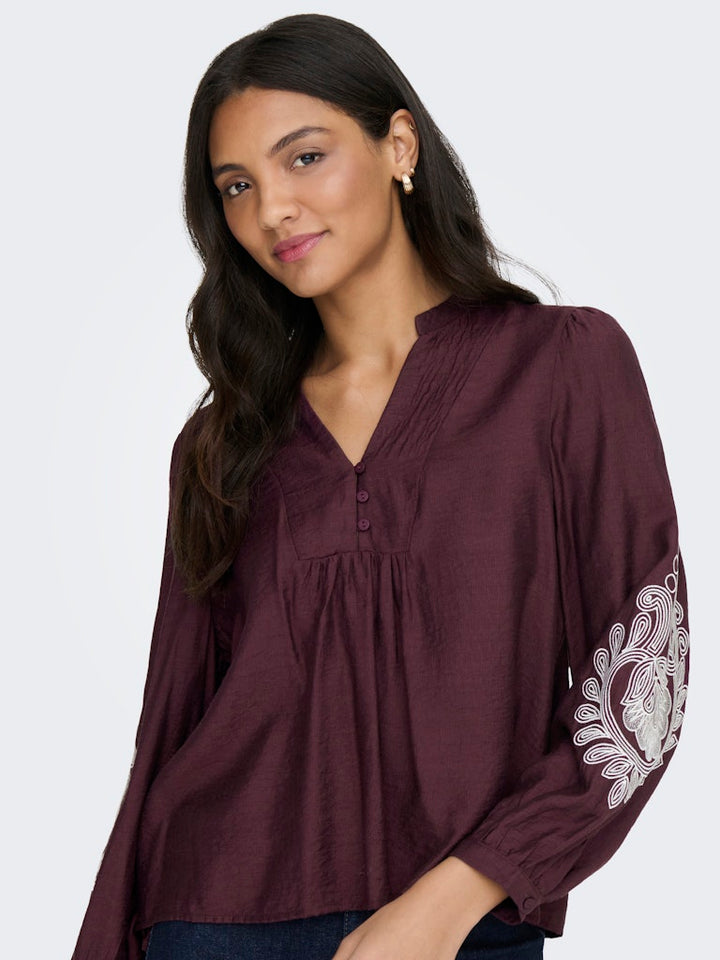 Onlkana 7/8 Top - Bordeaux