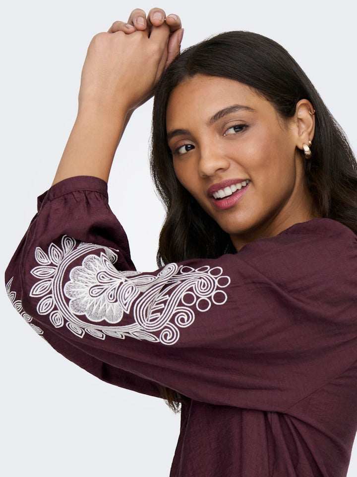 Onlkana 7/8 Top - Bordeaux