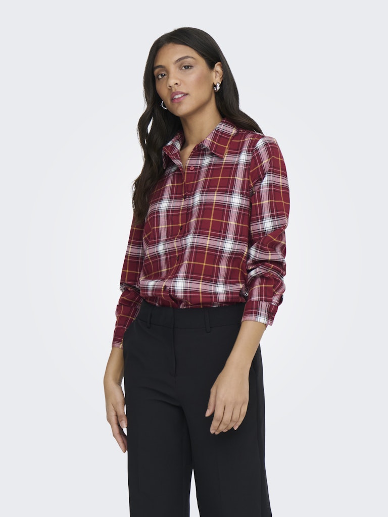 Onlwren Check Shirt - Rood Dessin