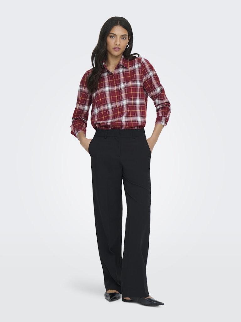 Onlwren Check Shirt - Rood Dessin