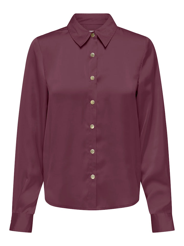 Onlzora Ls Satin Shirt Wvn - Mauve