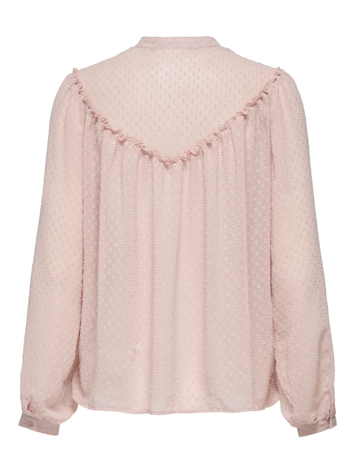 Onlchadia Life Ls Dobby Top Cc Wvn - Oud Roze