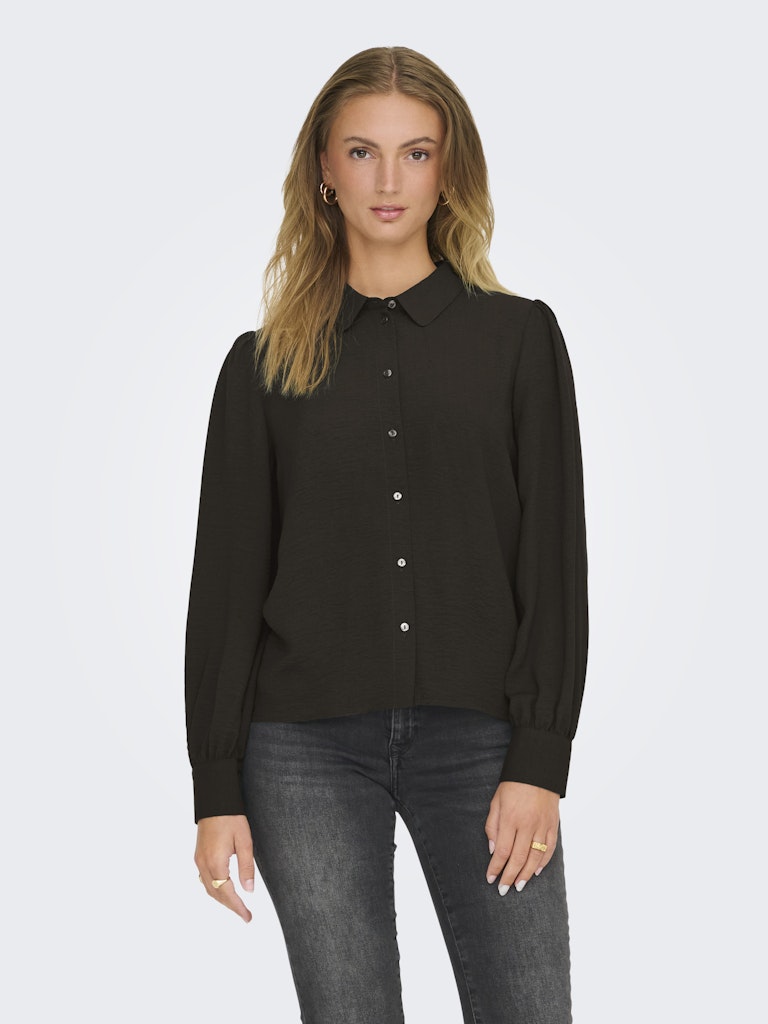 Jdydivya Life L/s Puff Shirt Wvn Dia - Bruin