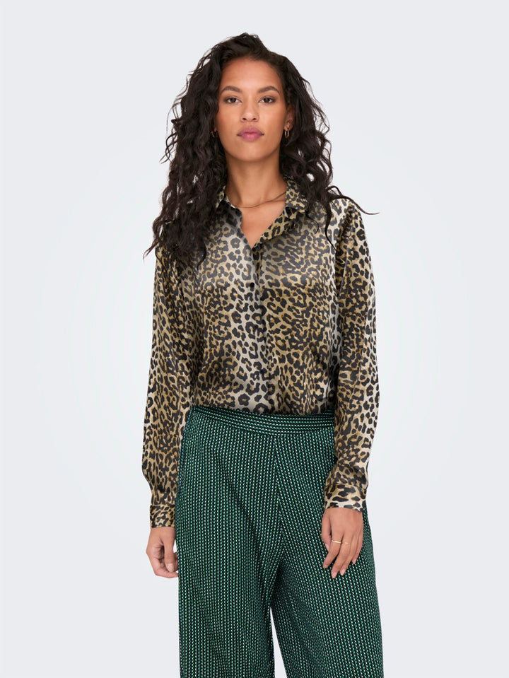 Onljane Life L/s Shirt Ptm - Bruin Dessin