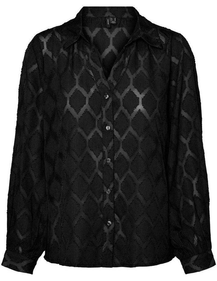 Vmaylka Ls Shirt Wvn - Zwart