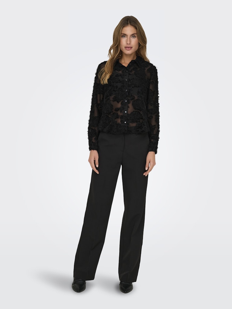 Jdymaia L/s Shirt Wvn - Zwart