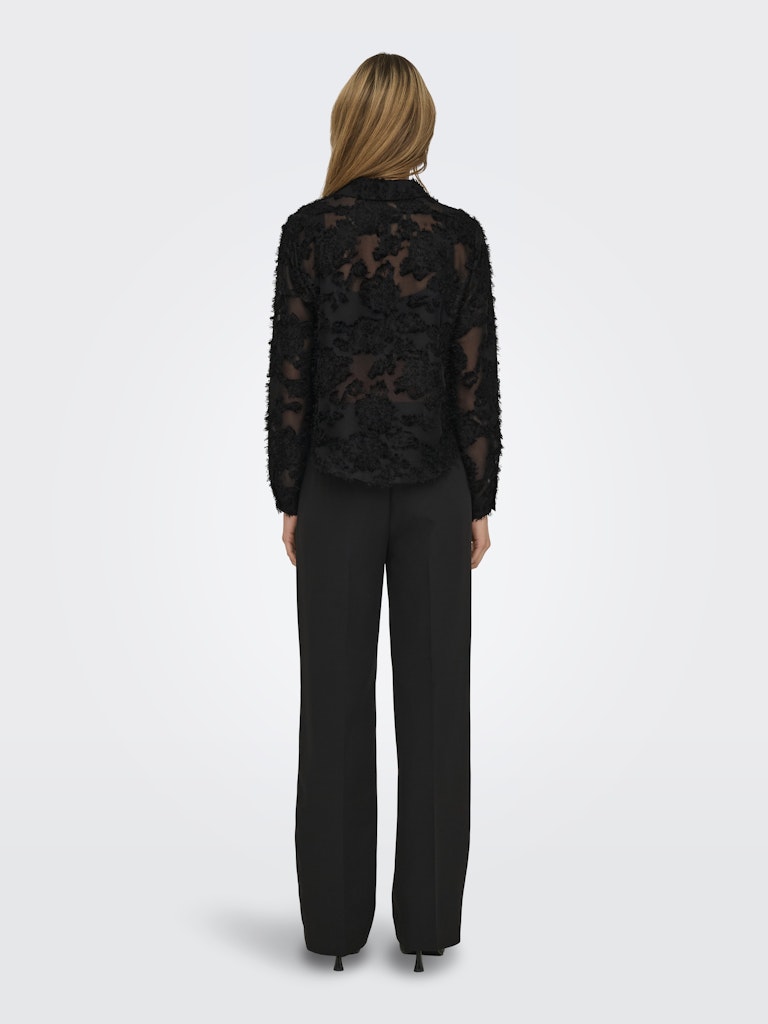 Jdymaia L/s Shirt Wvn - Zwart