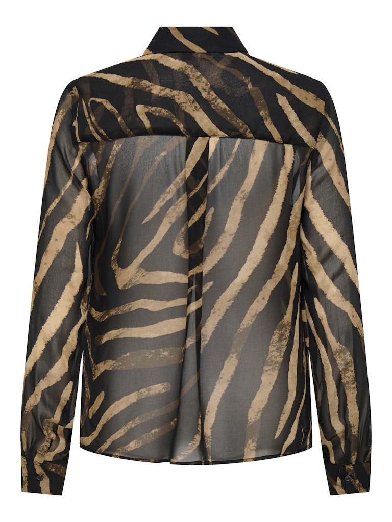 Onlkeana Life Ls Loose Shirt Wvn - Zwart Dessin