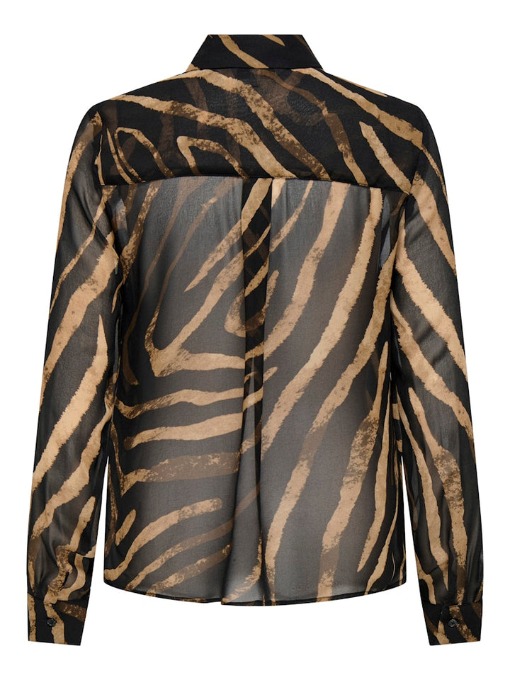 Onlkeana Life Ls Loose Shirt Wvn - Zwart Dessin