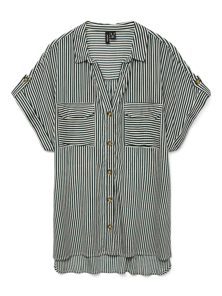 Vmbumpy S/s Shirt Wvn Ga Noos - Groen Dessin