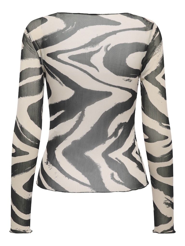 Jdyelsa New L/s O Neck Top Jrs Noos - Zand Dessin