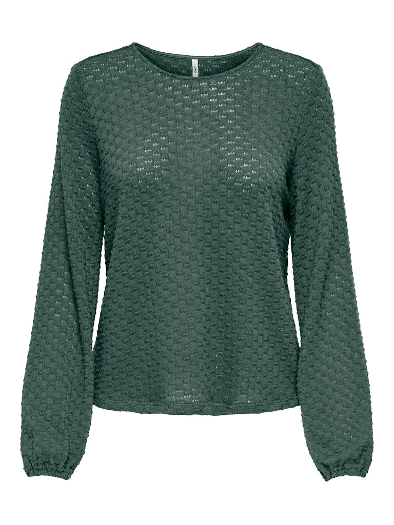 Onlbelle Life L/s Top Jrs - Olijf