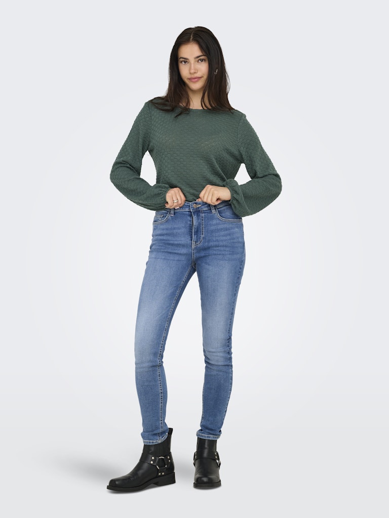 Onlbelle Life L/s Top Jrs - Olijf