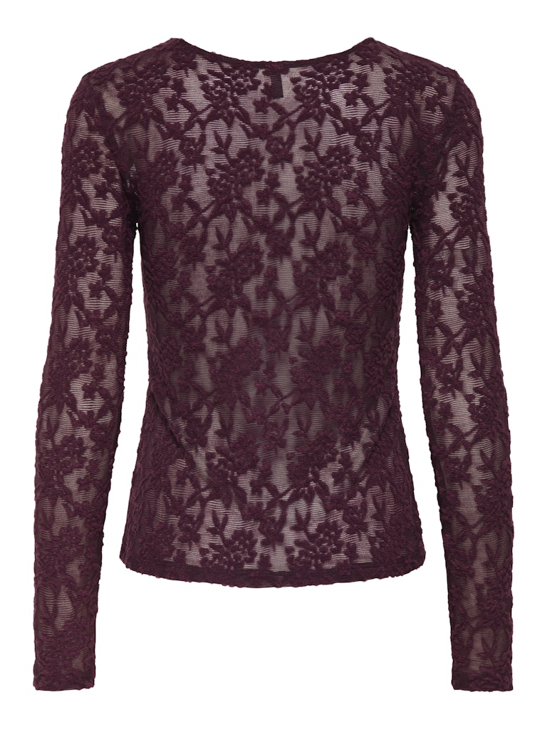 Onlblaise L/s Top Jrs - Bordeaux
