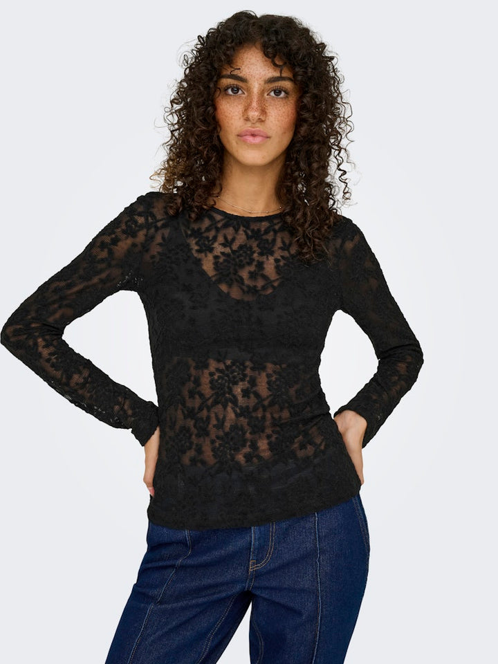 Onlblaise L/s Top Jrs - Zwart