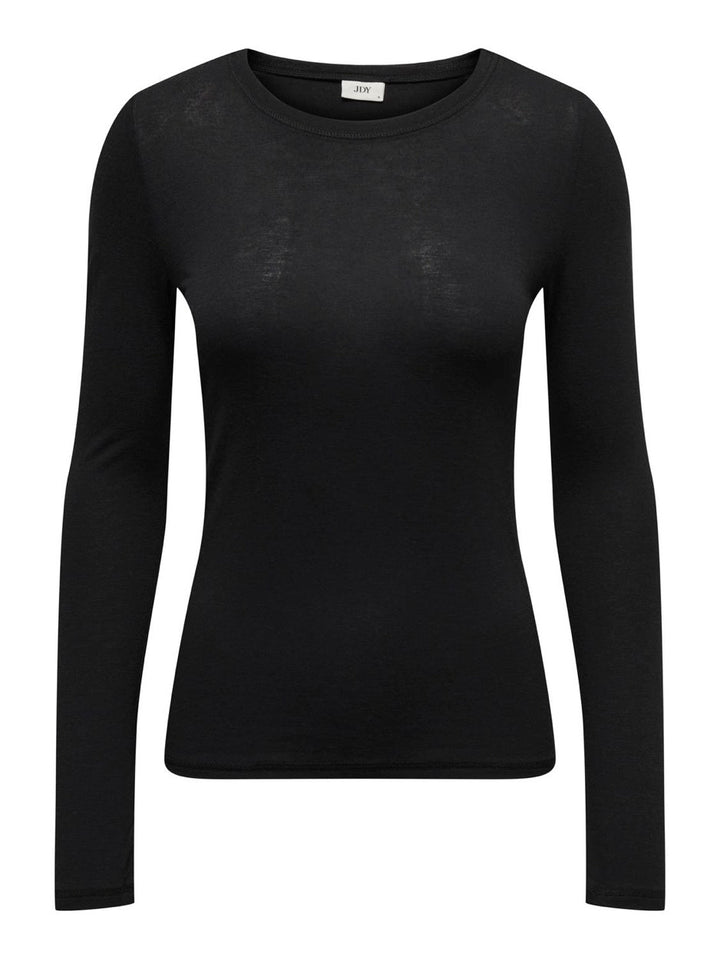 Jdysuma Wool L/s O Neck Top Jrs Noo - Zwart