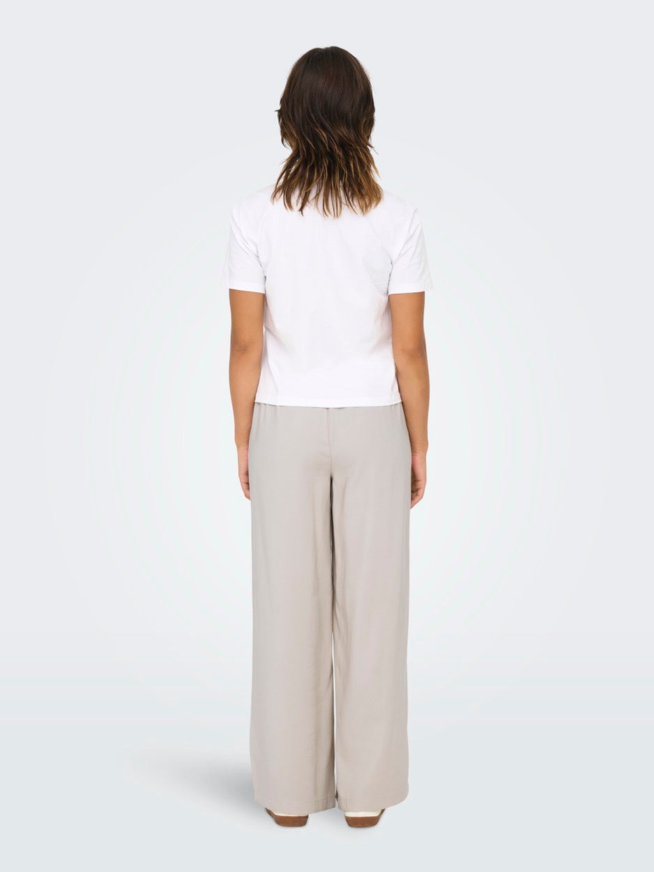 Onldina Life S/s Club Top Box Jrs - Wit