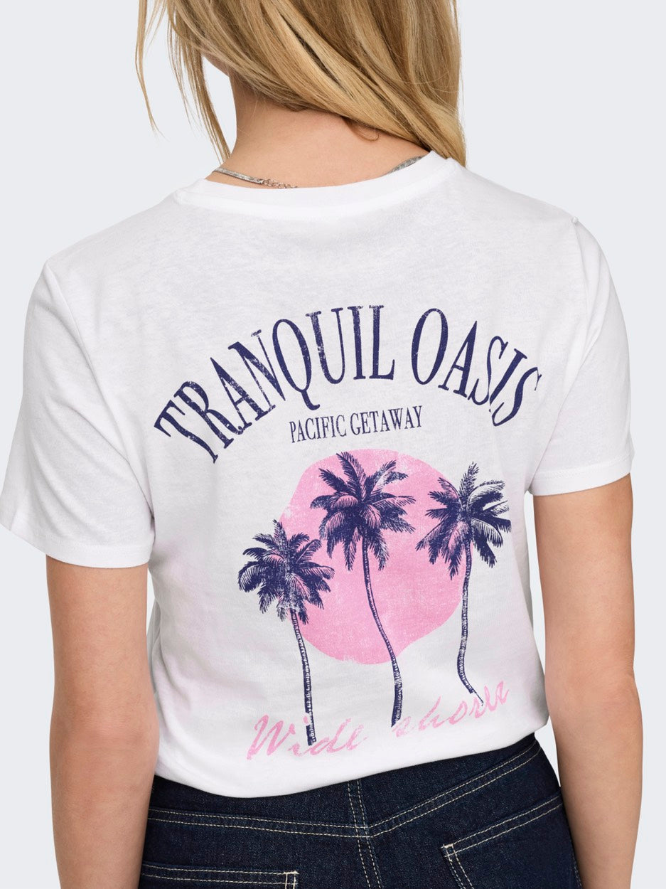 Onllucia Life Reg S/s Top Jrs - Wit