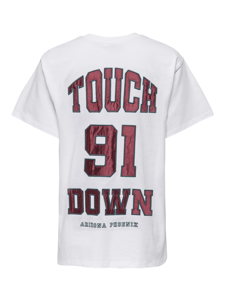 Onlrikka S/s Satin Print Top Box Cs Jrs - Wit