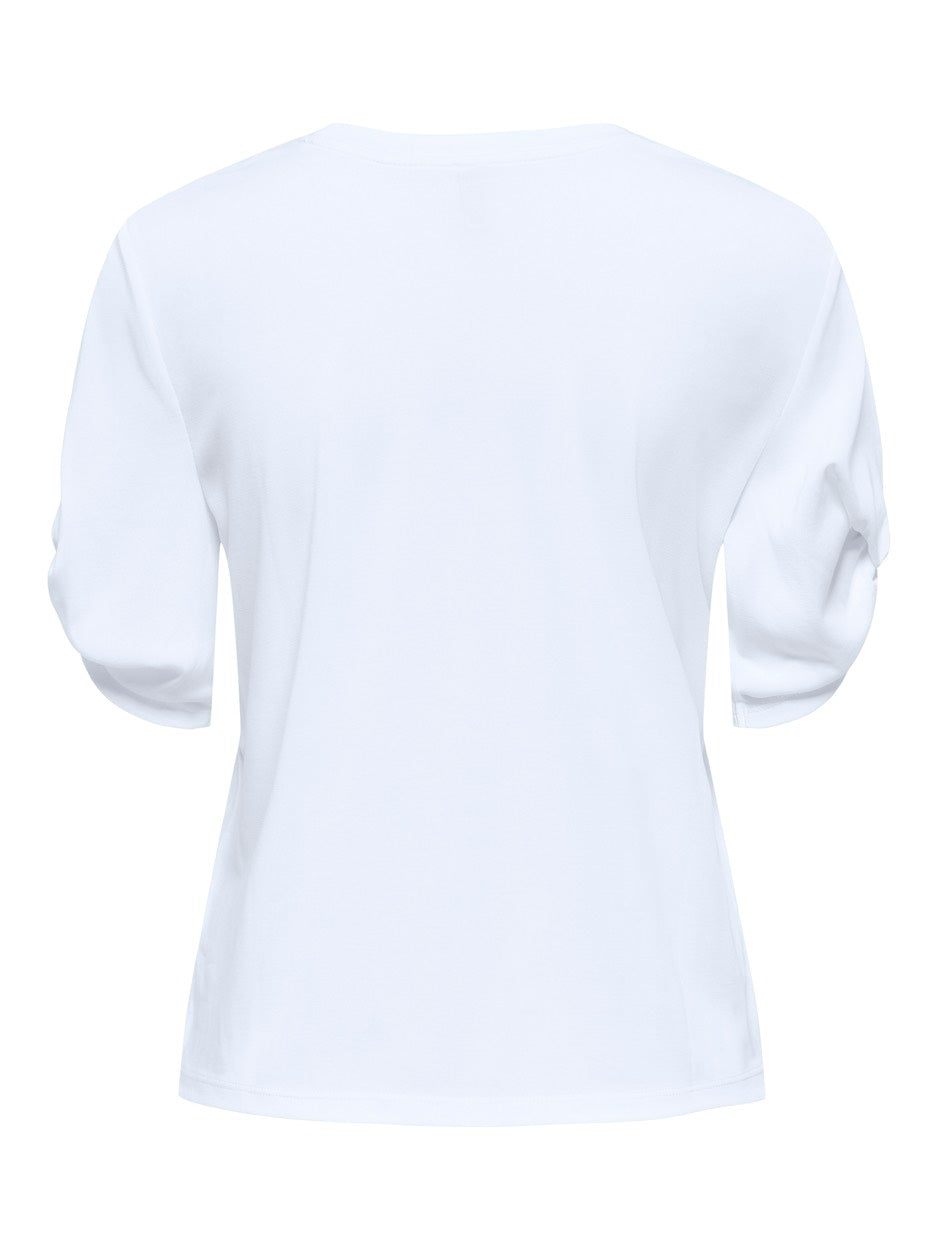 Onlfree Life S/s Create Top Box Jrs - Wit