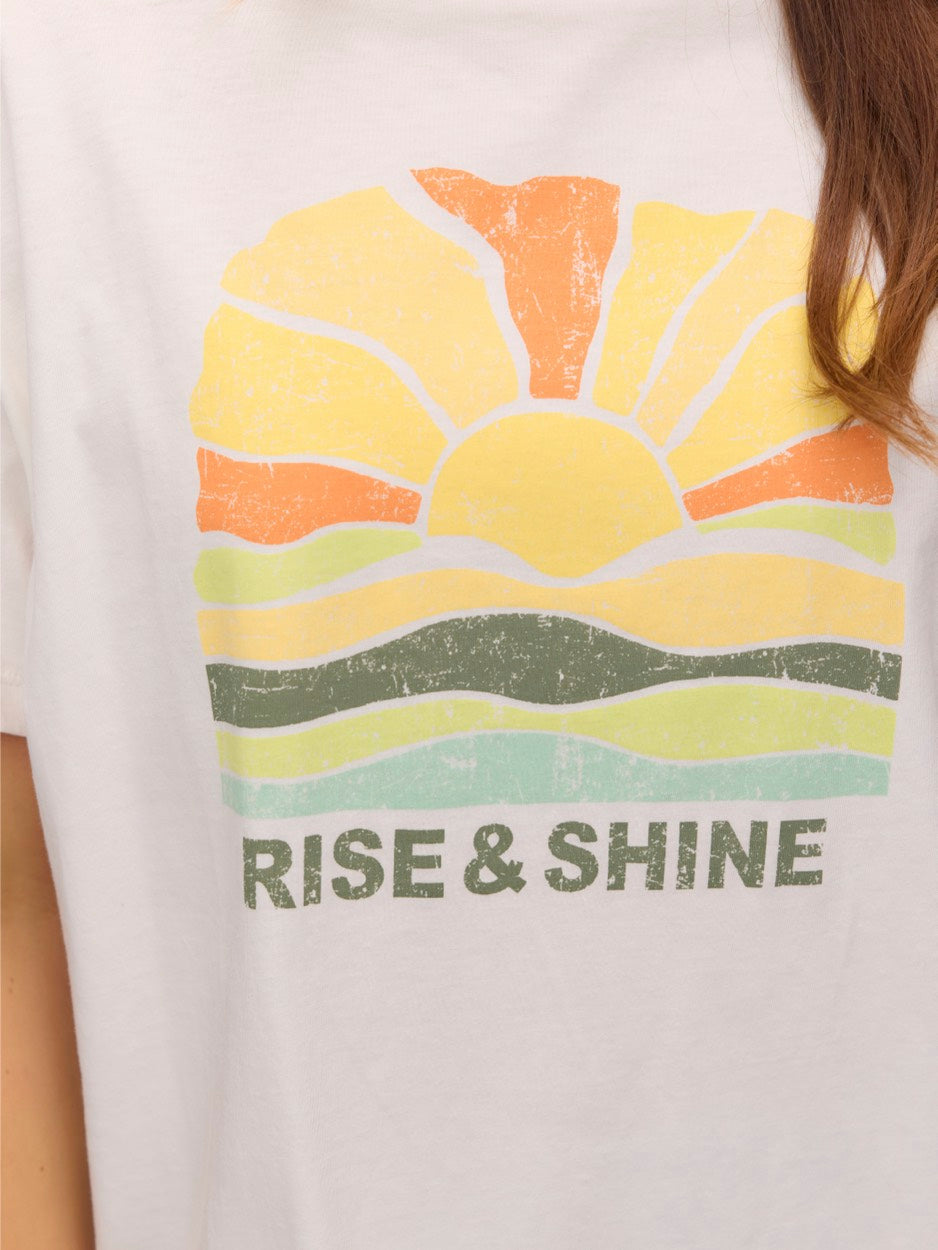 Vmdina S/s Boat Neck Top Jrs Btq Ga - Off-white