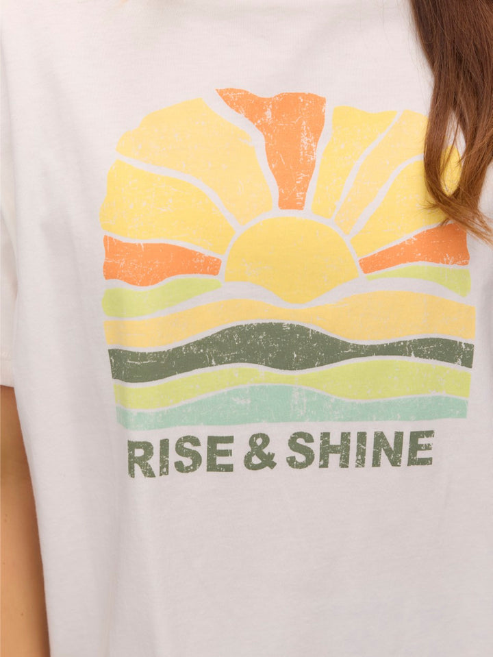 Vmdina S/s Boat Neck Top Jrs Btq Ga - Off-white