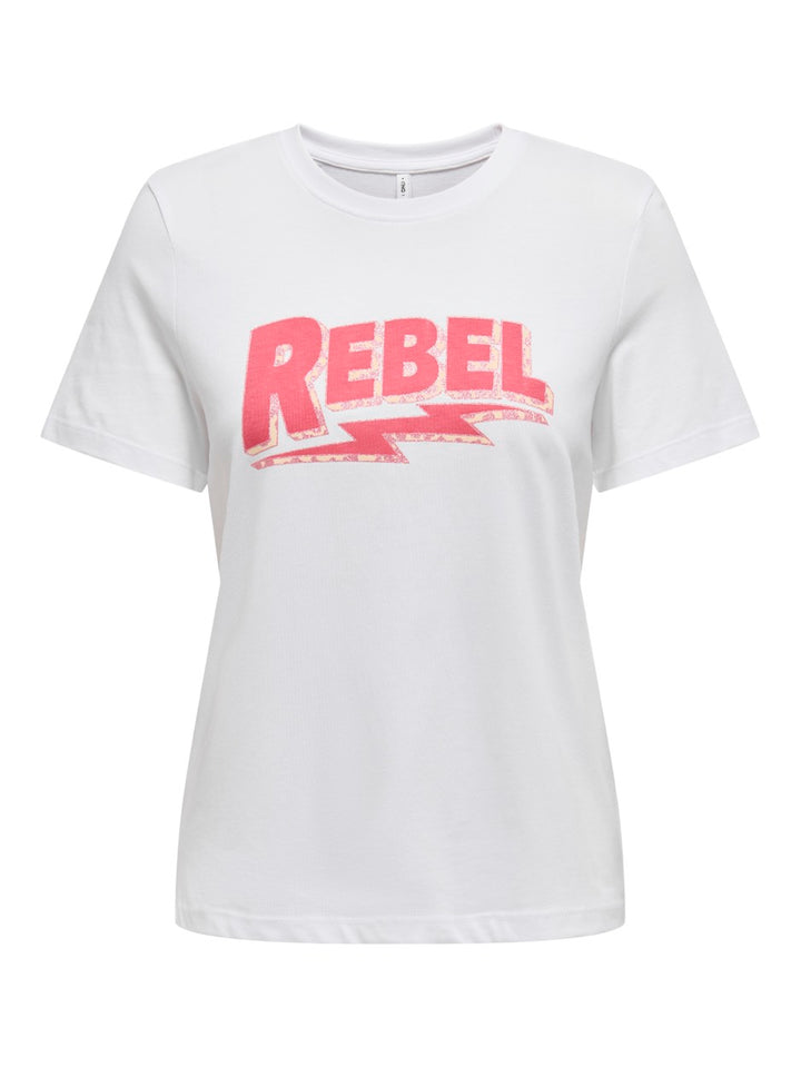 Onlhenny Life Reg S/s Top Box Jrs - Off-white