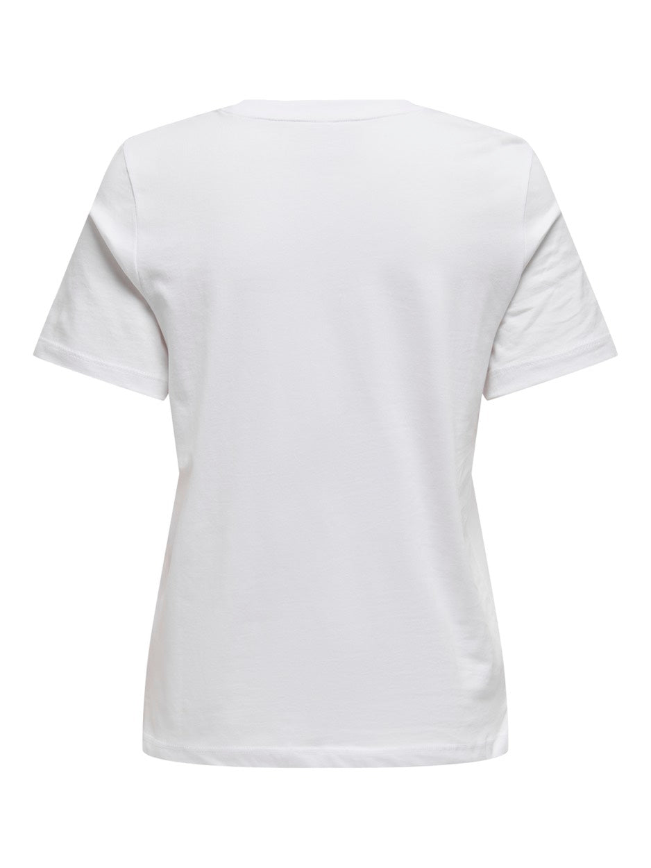 Onlhenny Life Reg S/s Top Box Jrs - Off-white