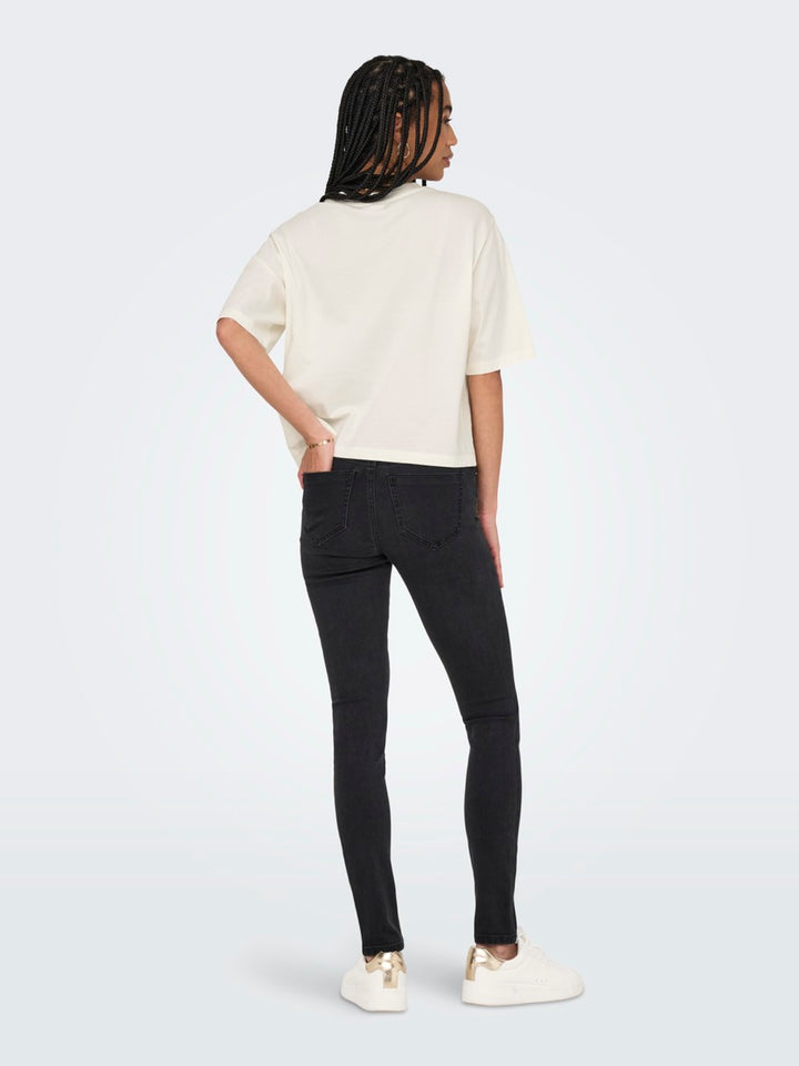 Jdycarla S/s Washed Print Top Jrs - Off-white