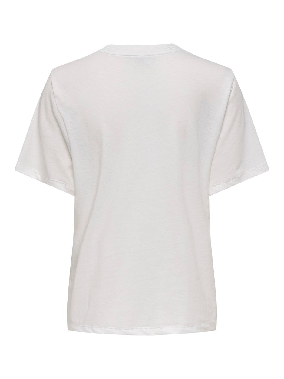 Onlblinis Life S/s Fruit Top Box Jrs - Off-white