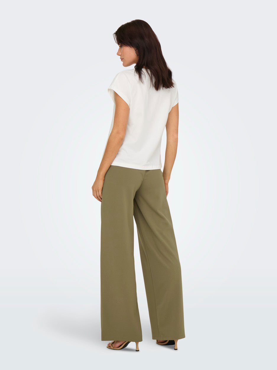 Jdyrose Ss O-neck Emb Top - Off-white