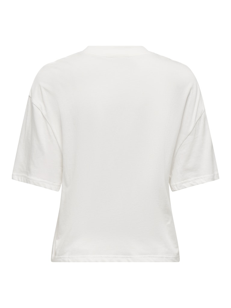 Jdybena Ss Loose Fit Print Top - Off-white