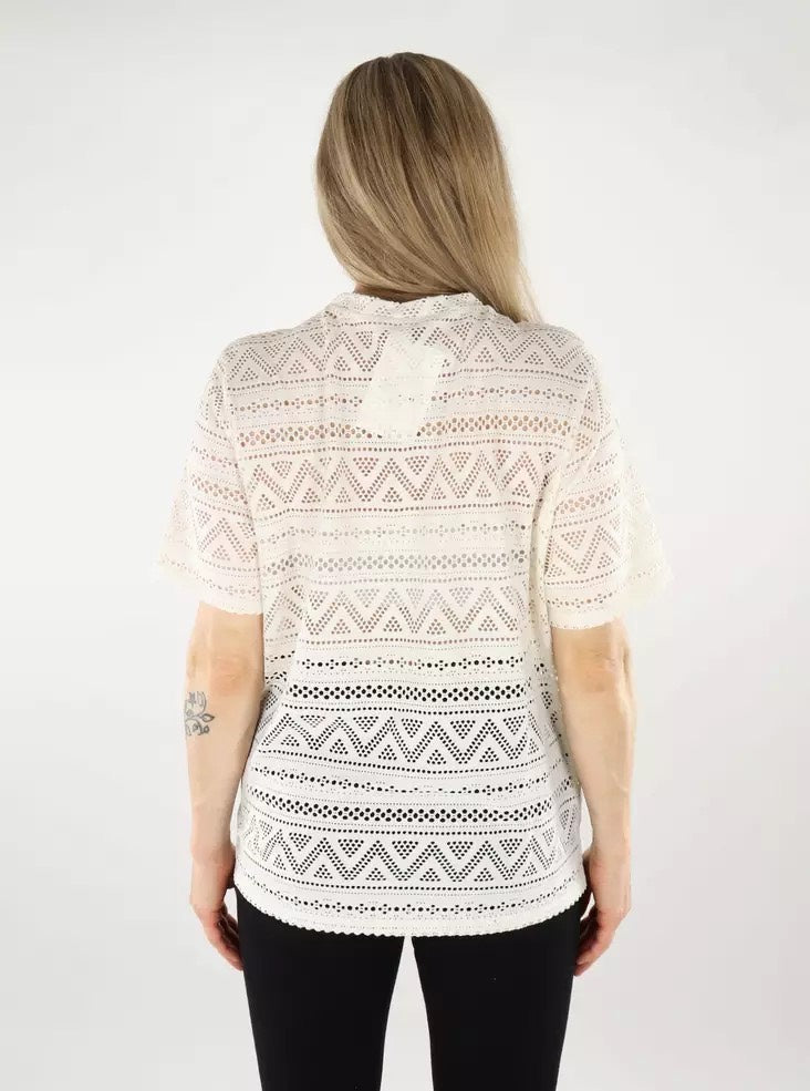 Onlaniri S/s O-neck Top Jrs - Off-white