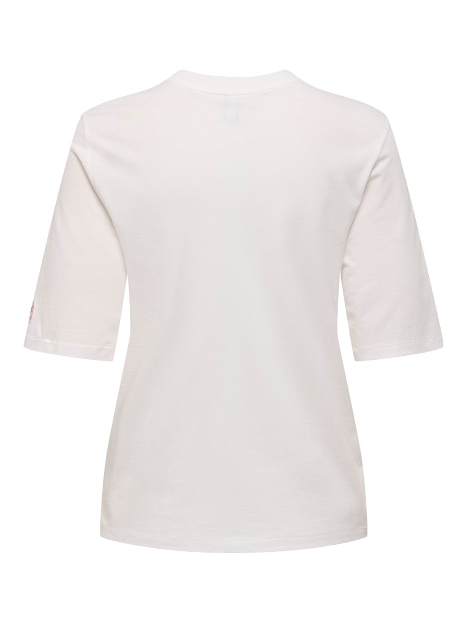 Onlphoebe S/s Fresh Top Box Jrs - Off-white