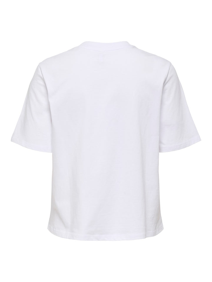 Onlrita S/s Flower Top Box Jrs - Off-white