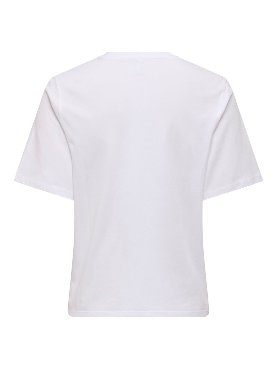 Onlrita S/s Flower Top Box Jrs - Off-white