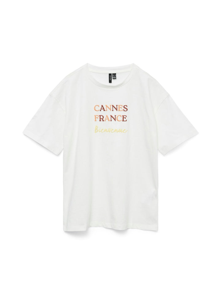 Vmsara Mia Ss Top Box Jrs Spe Ga - Off-white