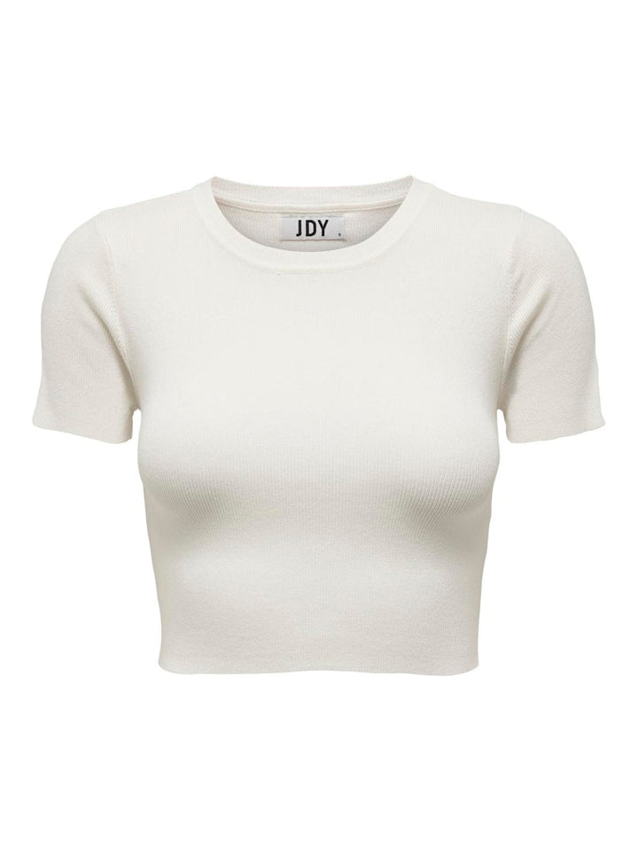 Jdycirkeline Ss Crop Top - Ecru