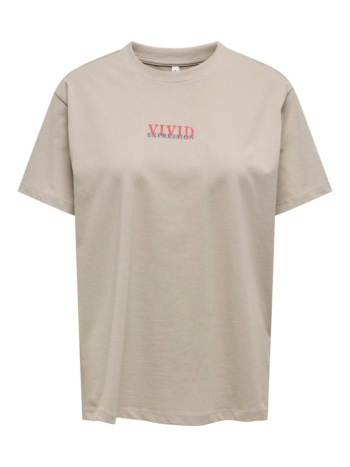 Onlpoppy Life S/s Flower Top Box Jr - Zand