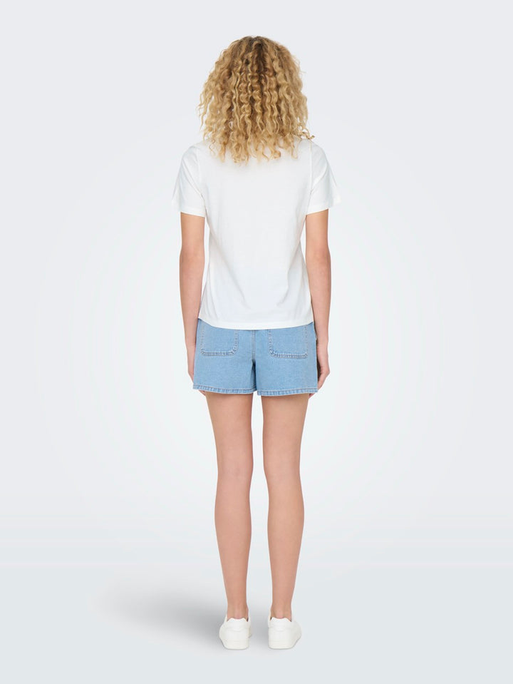 Jdypisa S/s Print Top Jrs Noos - Beige