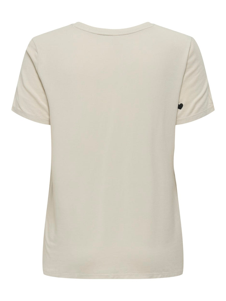 Onlkarli S/s Reg O-neck Heart Top Cs Jrs - Kit