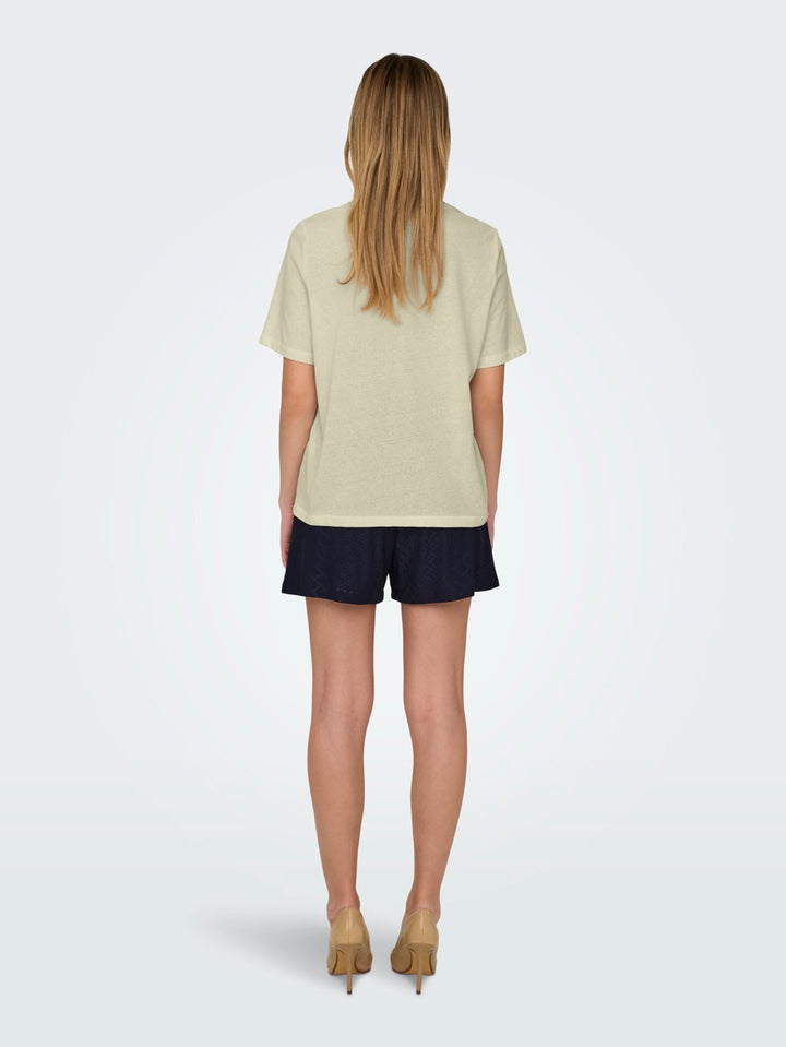 Onlblinis Life S/s Fruit Top Box Jrs - Geel