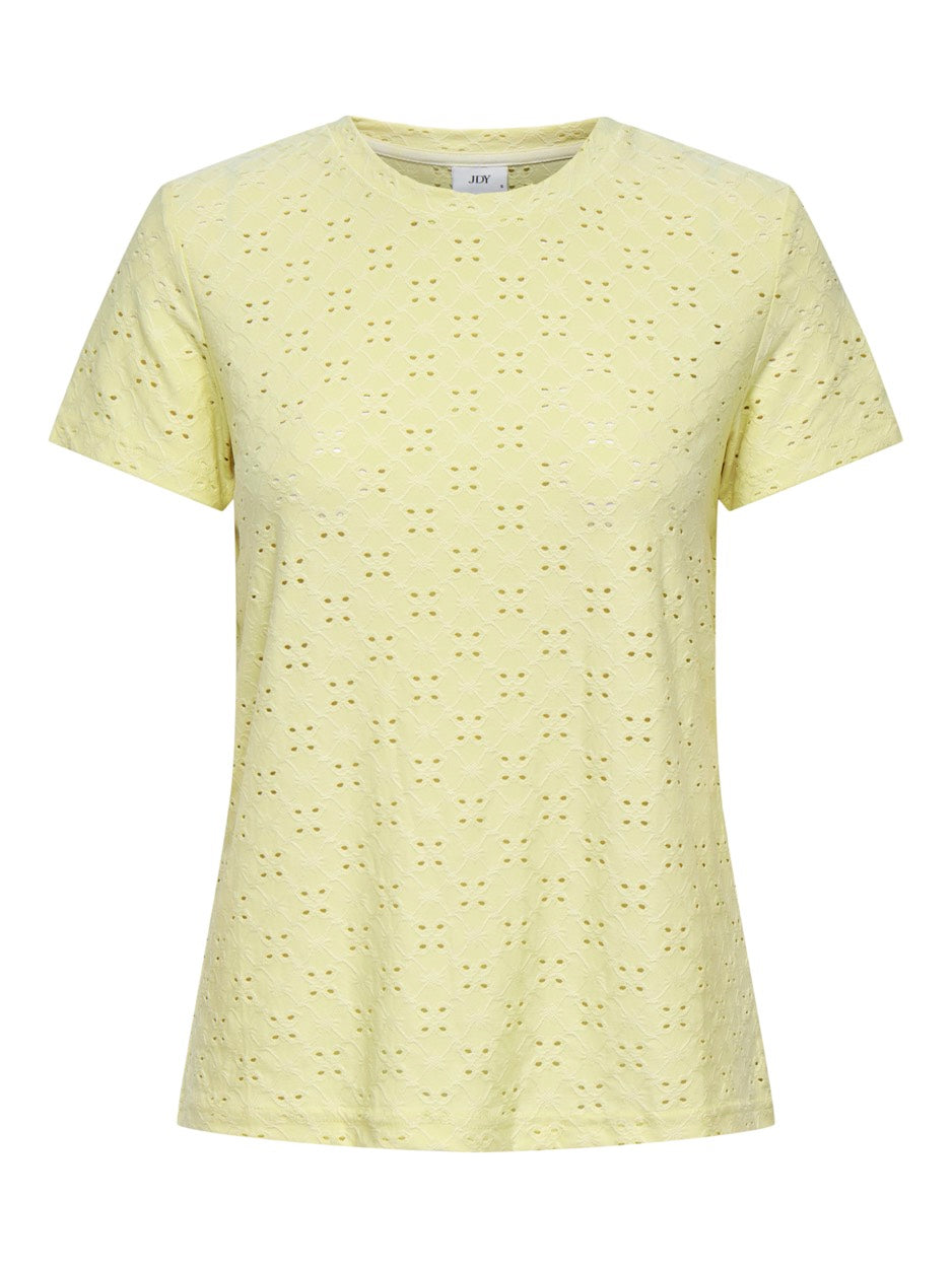 Jdycathinka S/s Tag Top Jrs Noos - Licht Geel