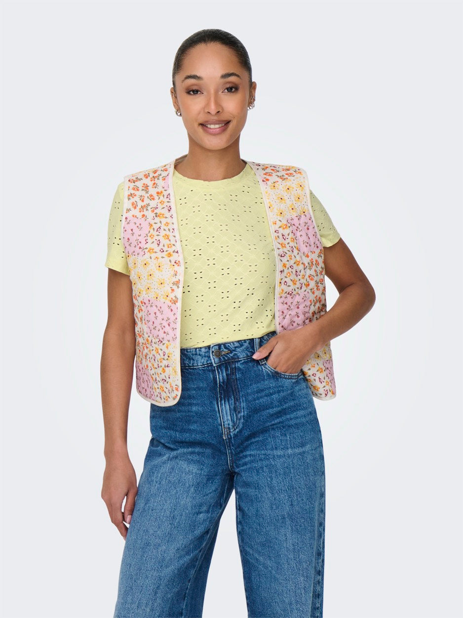 Jdycathinka S/s Tag Top Jrs Noos - Licht Geel
