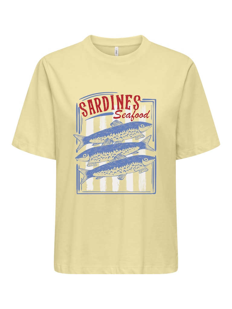 Onltrudy Ss Boxy Tee - Licht Geel