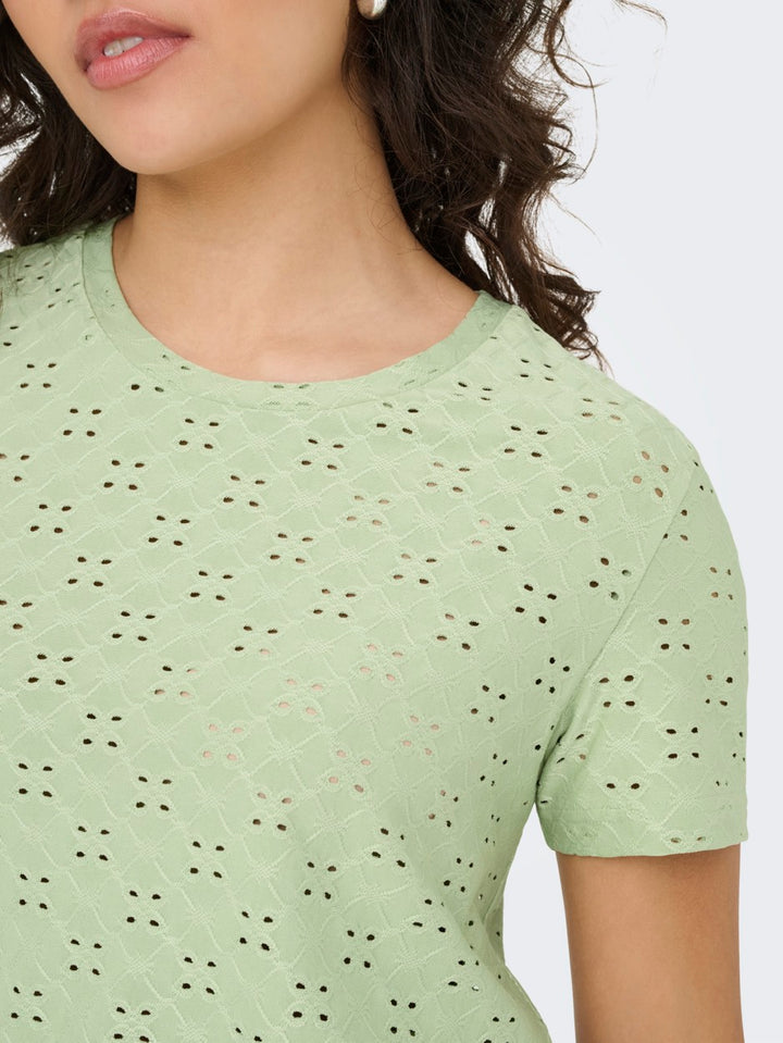 Jdycathinka S/s Tag Top Jrs Noos - Olijf